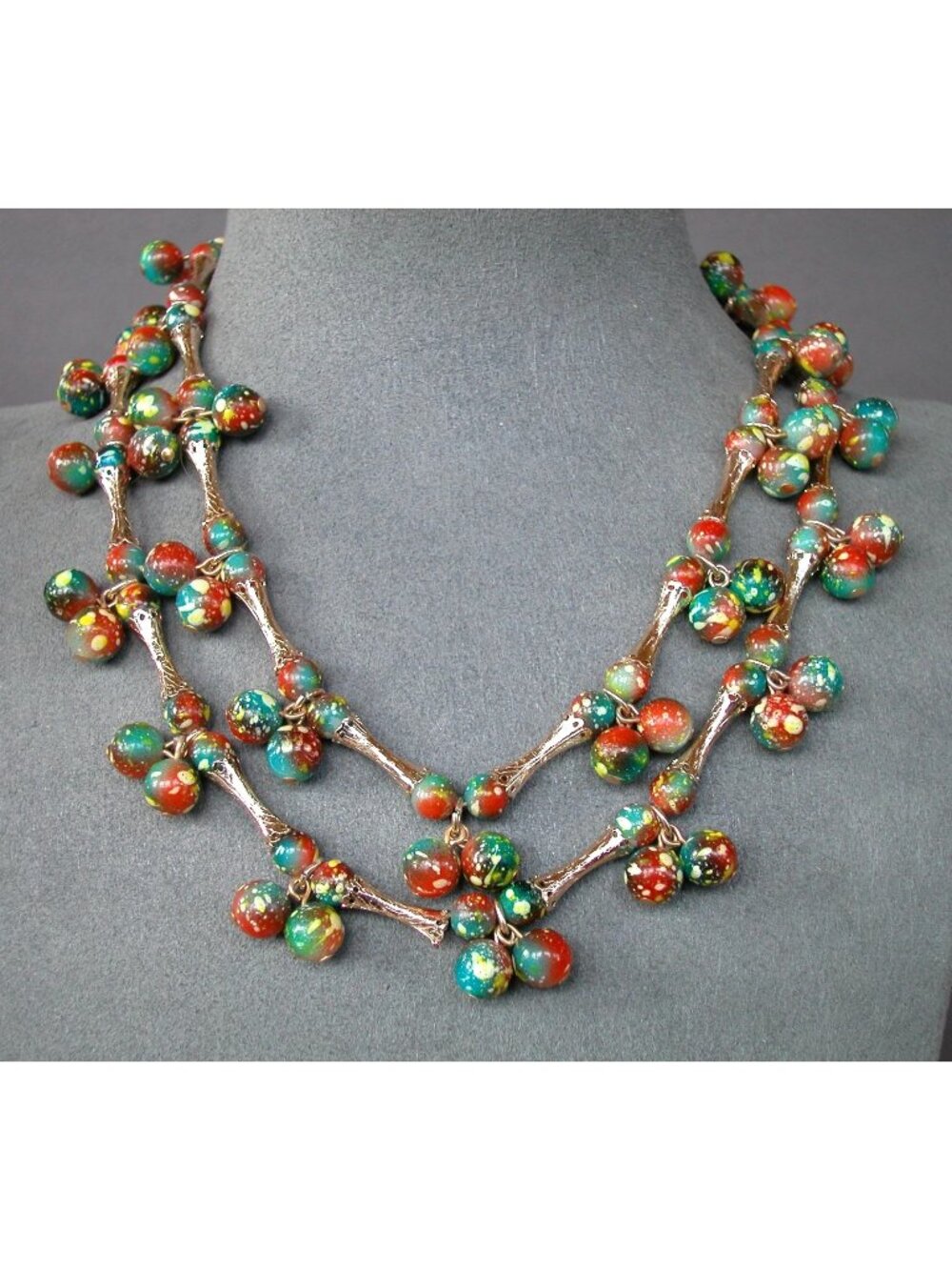 Necklace is Confetti Beaded  30 Inches
